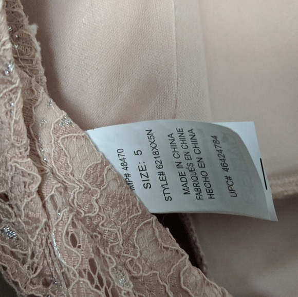 NWT Pink Lace Mermaid Dress/Gown - Picture 5 of 7